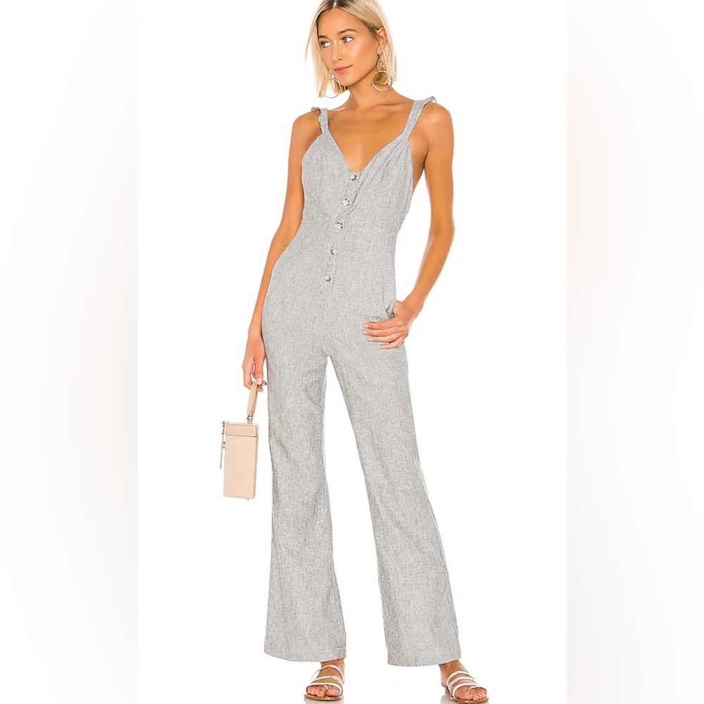 NWT Lovers + Friends Kat Jumpsuit in Chambray